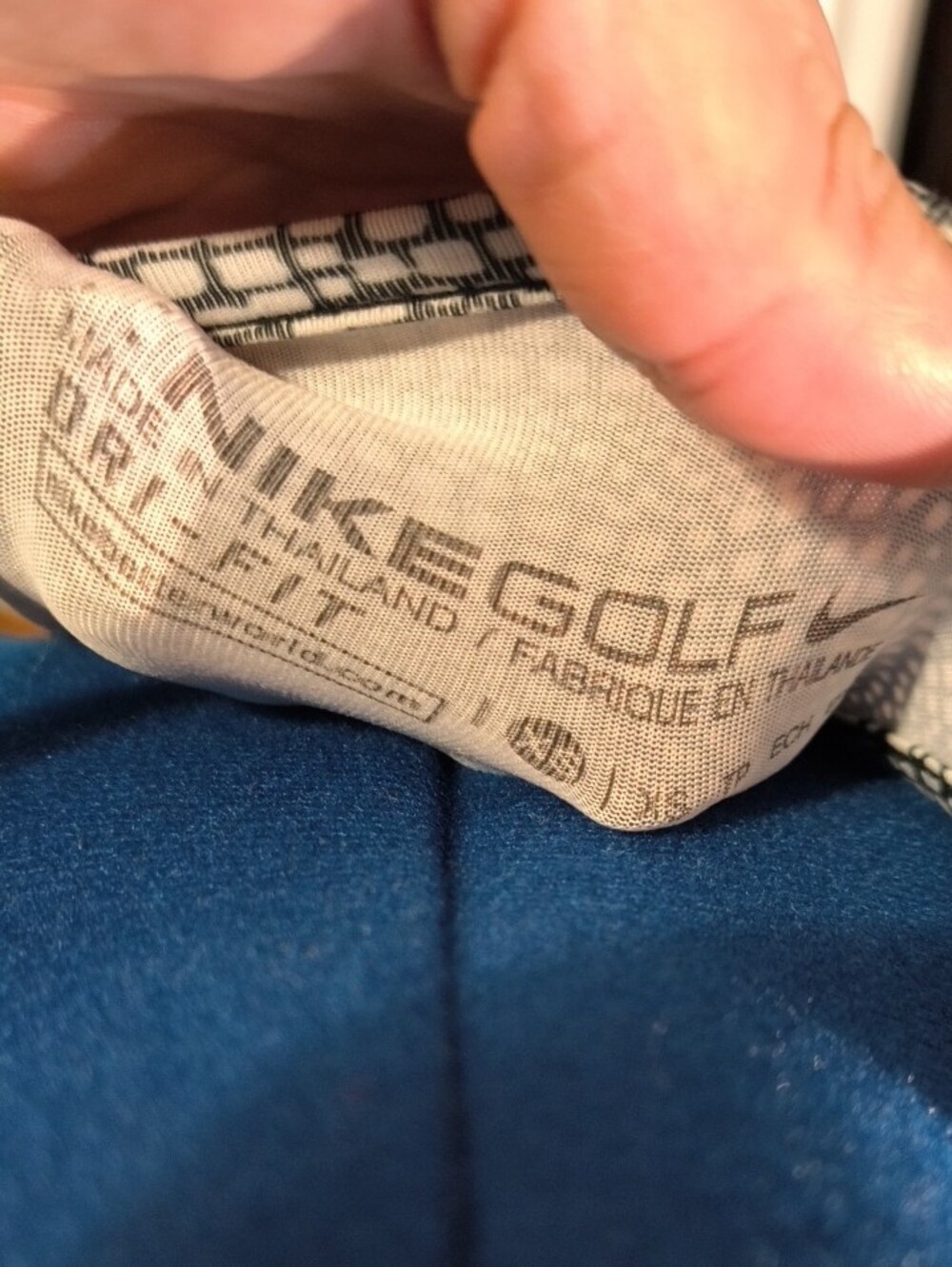 Nike Golf White & Black Textured Racerback Tank Top - Picture 6 of 8